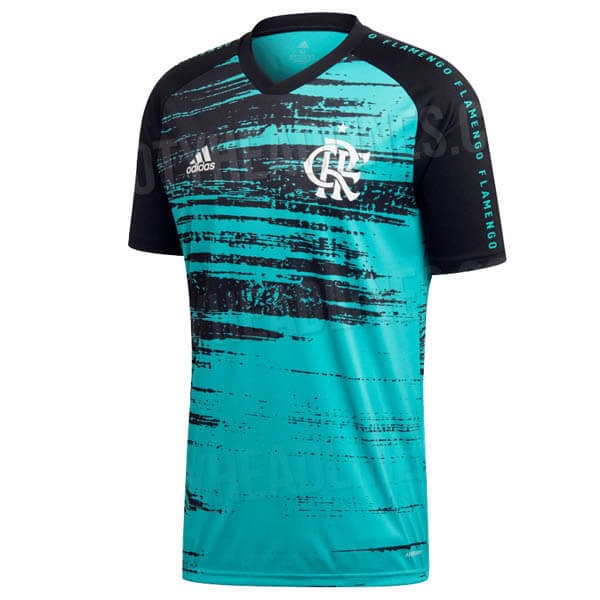 Maillot Football Flamengo Pre Match 2020 Bleu